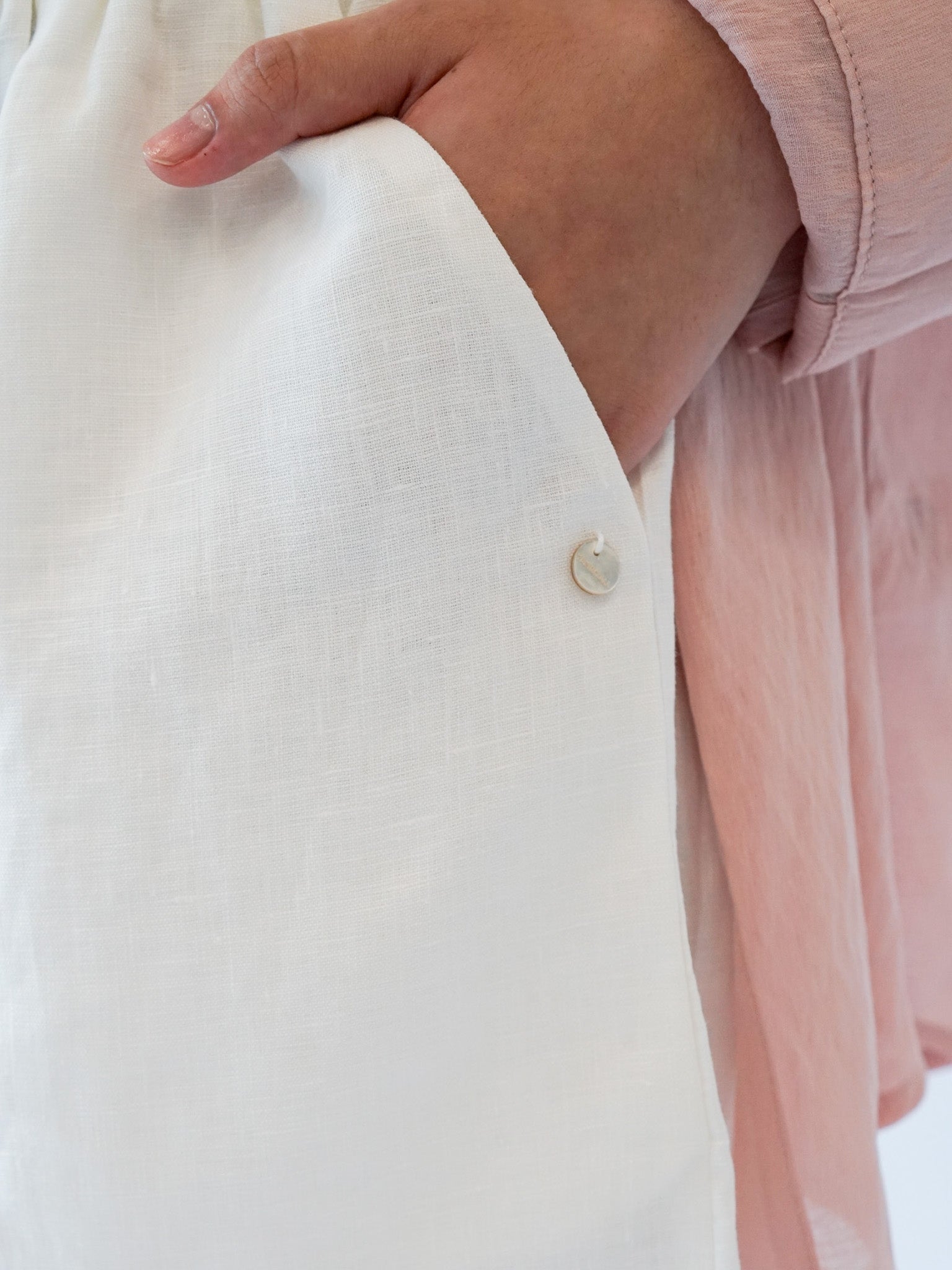 Linen Elastic Shorts
