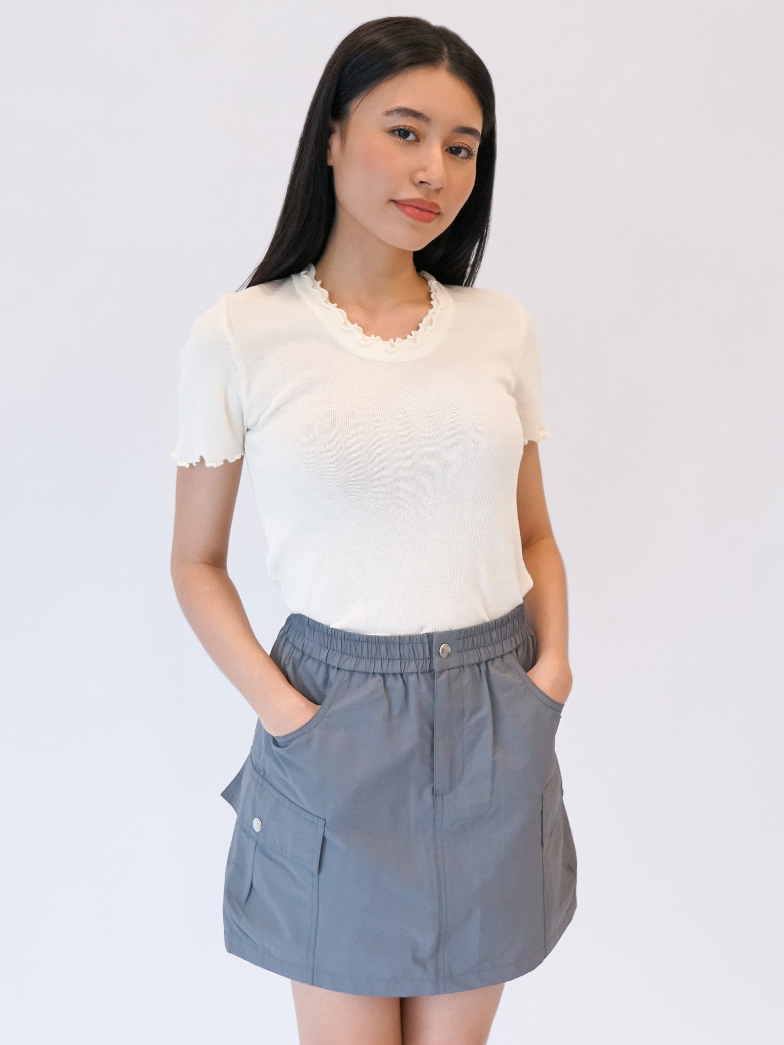 Knit Ruffles Tee
