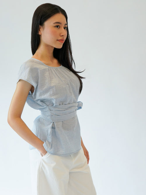 Attached Sash Blouse