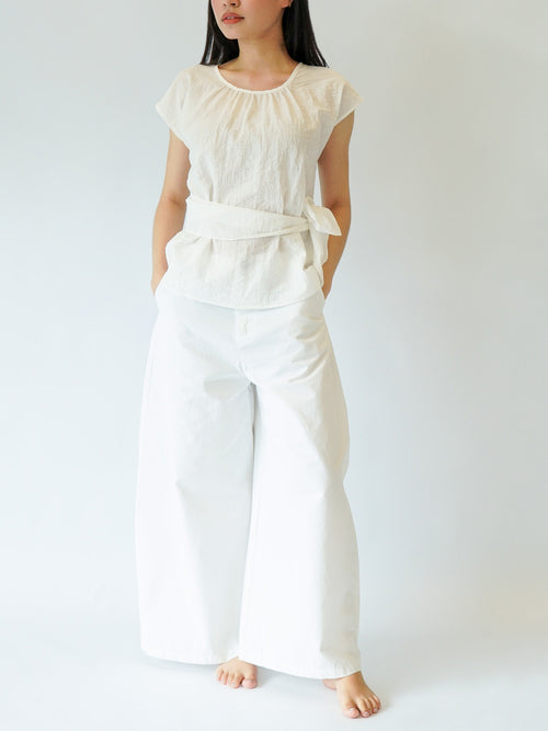 Attached Sash Blouse