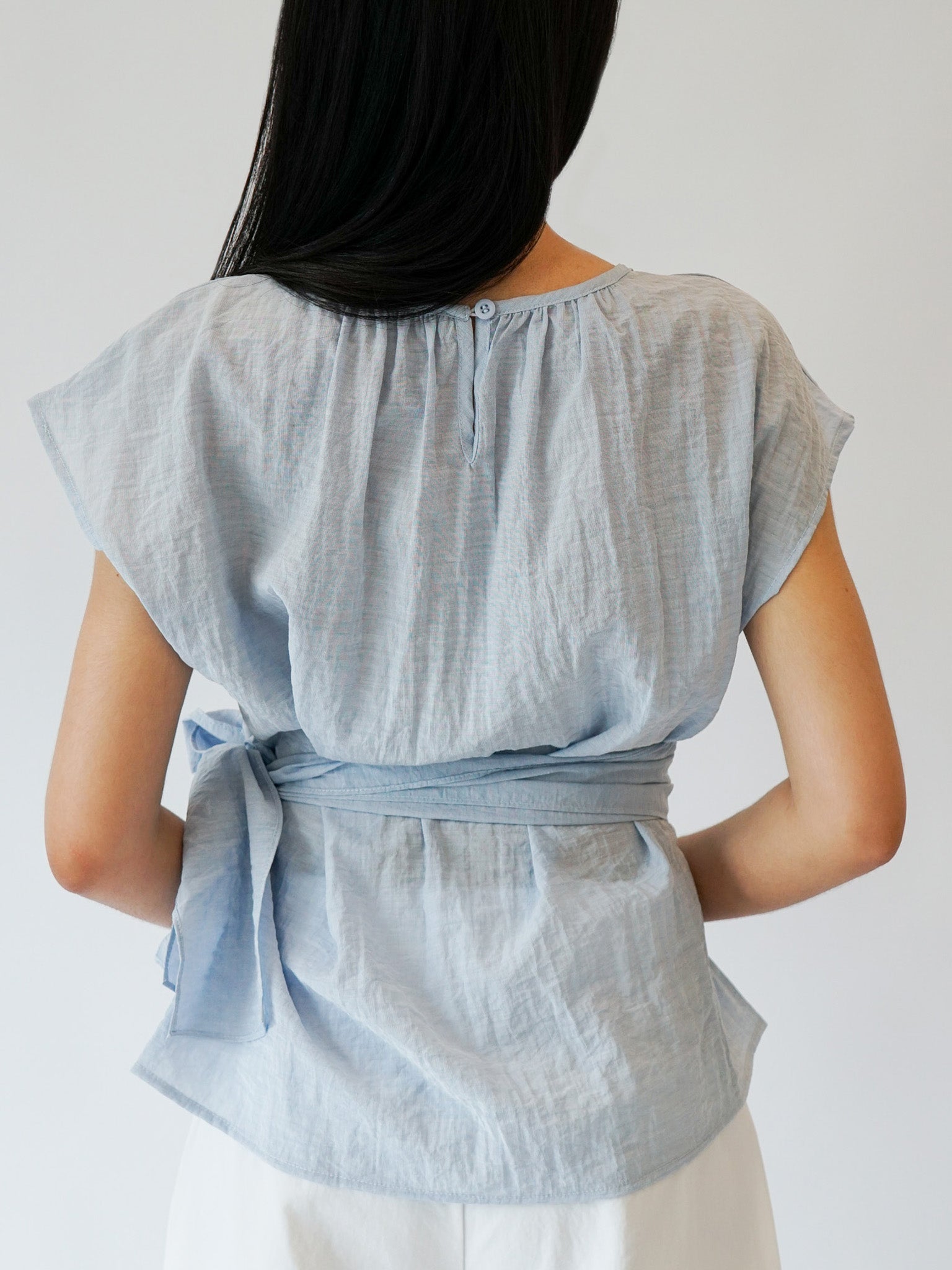Attached Sash Blouse