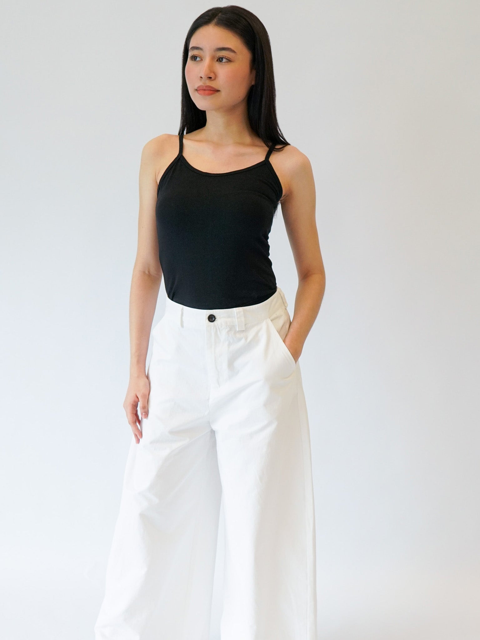 Cotton Barrel Full-Length Pants
