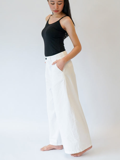 Cotton Barrel Full-Length Pants