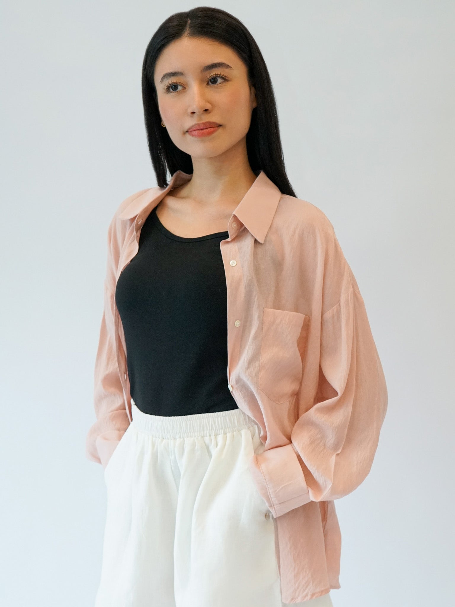 Linen Elastic Shorts