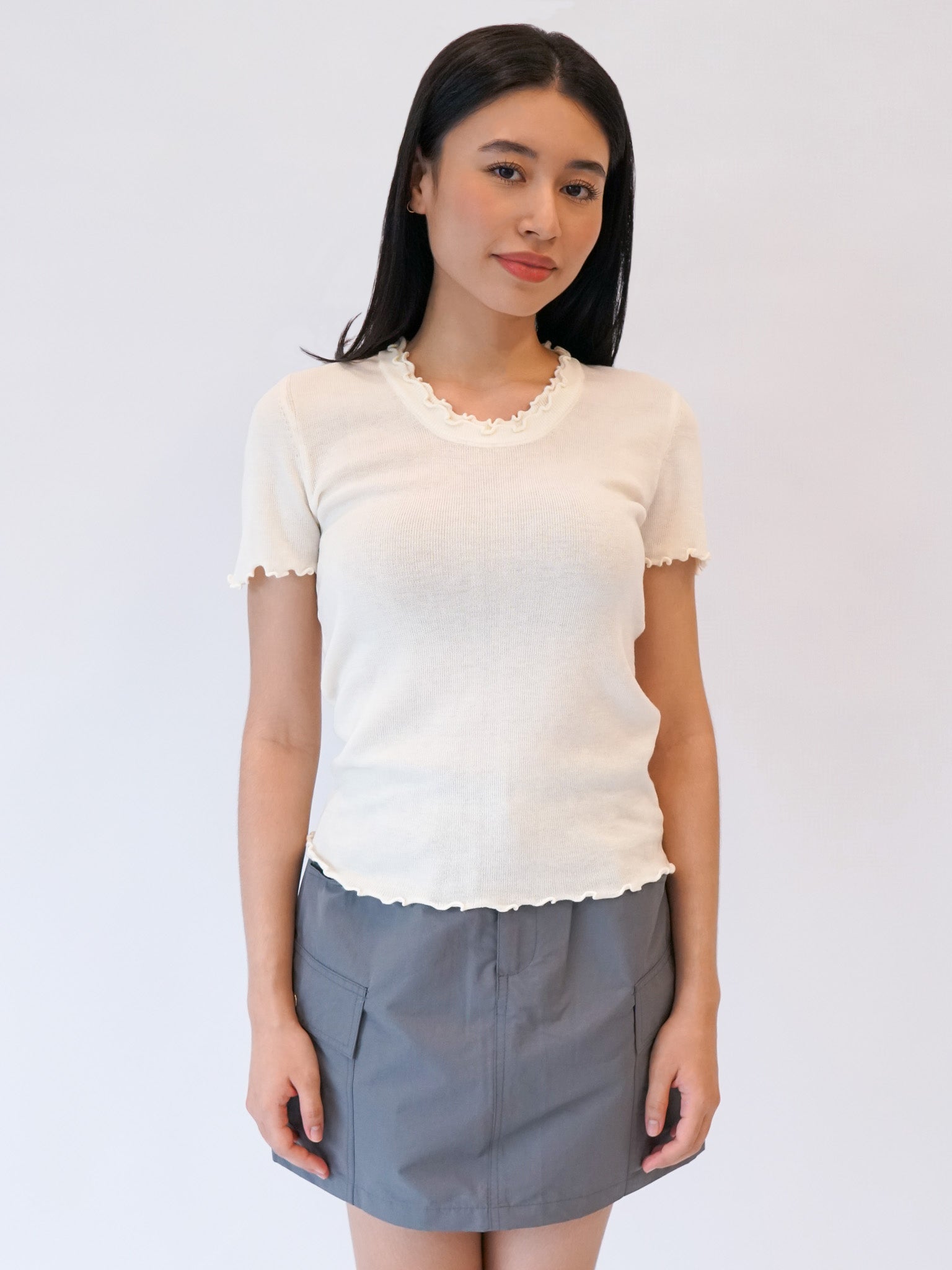 Knit Ruffles Tee