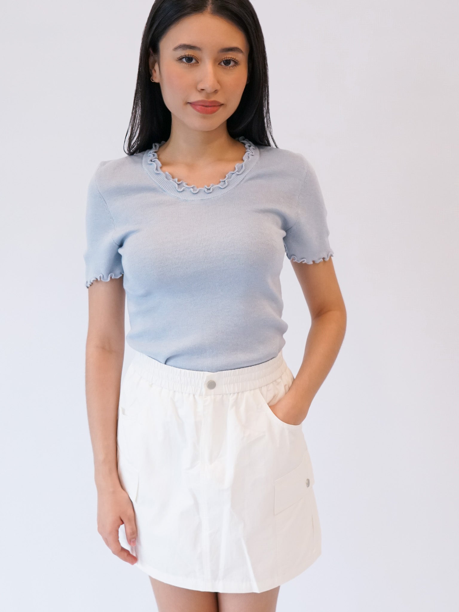 Knit Ruffles Tee