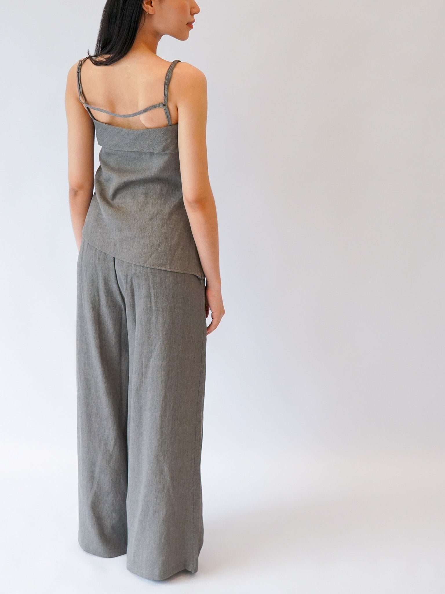 Linen Asymetric Set
