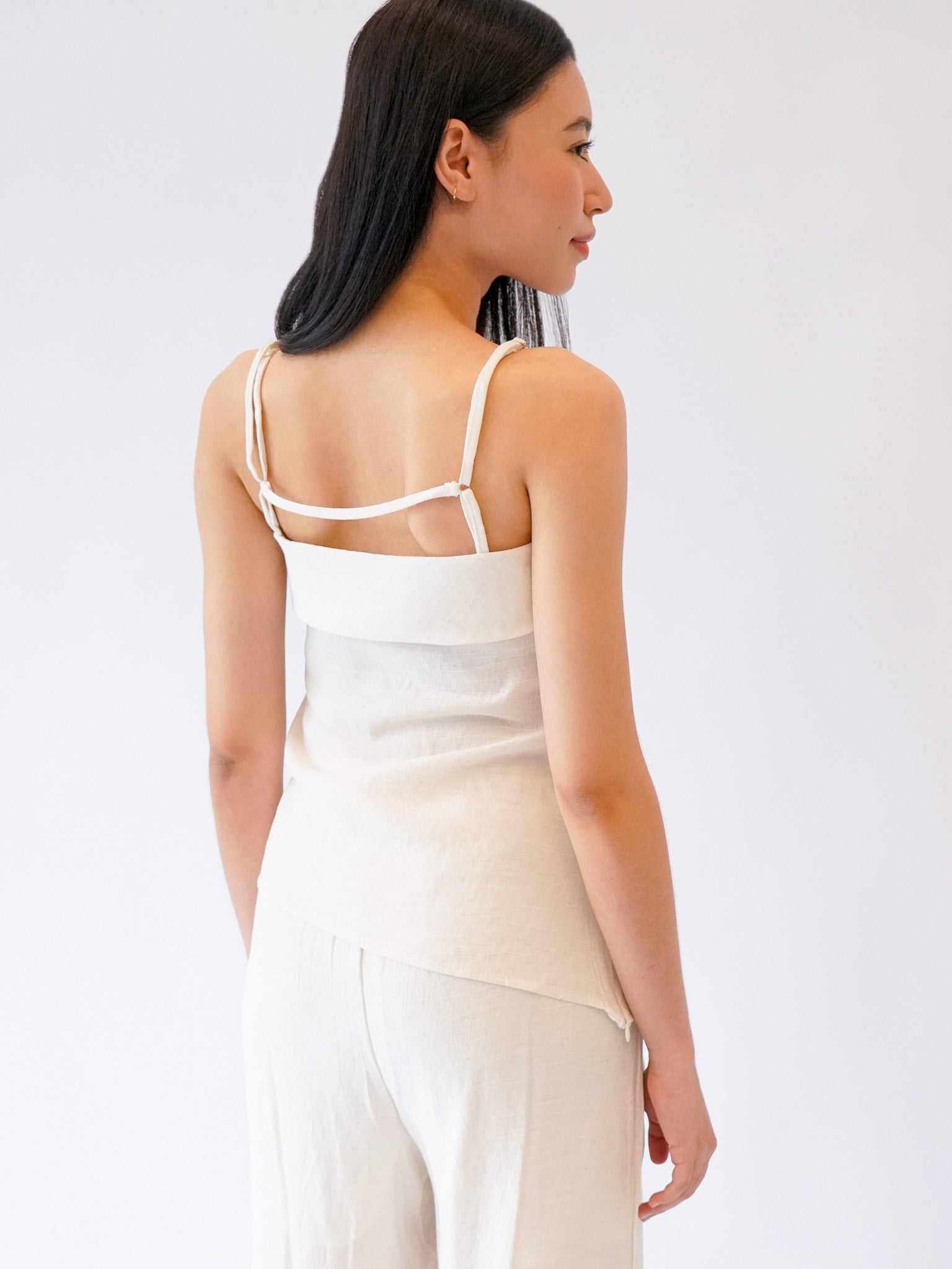 Linen Asymetric Set