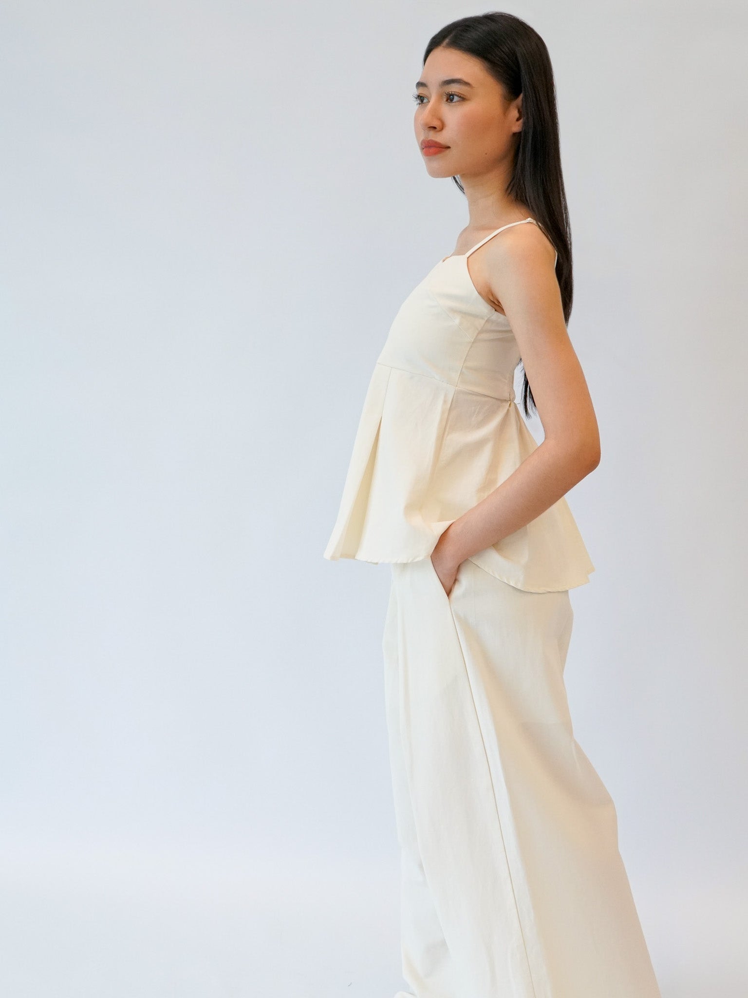Cotton Peplum Set