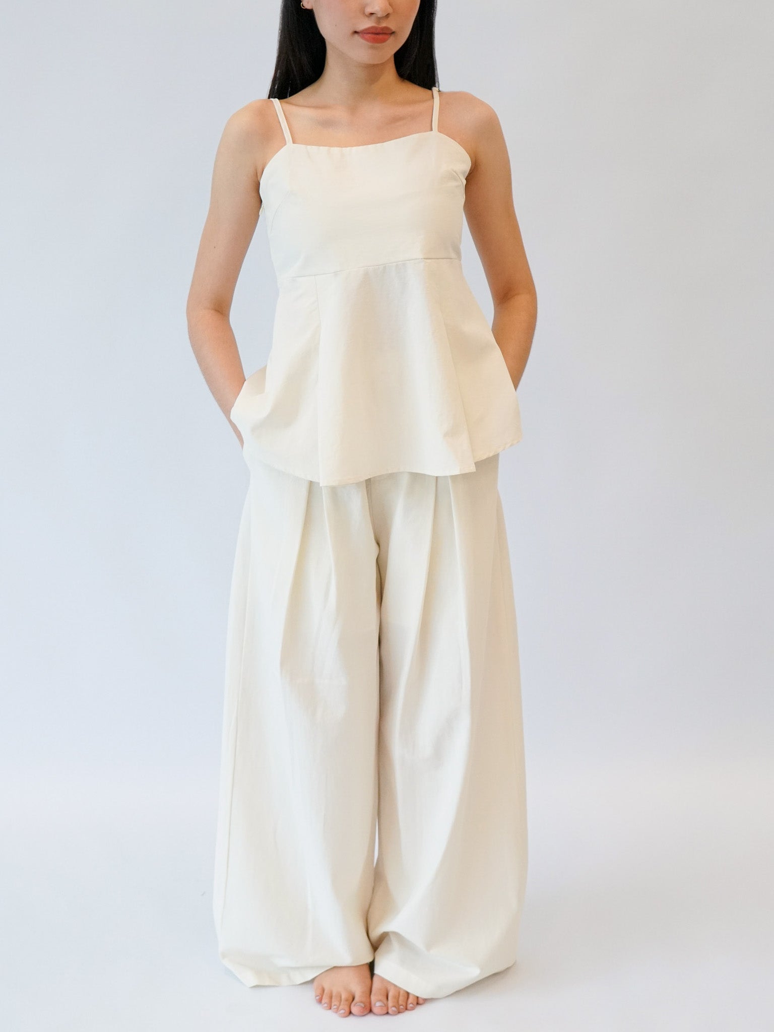 Cotton Peplum Set